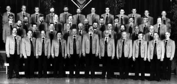 Männerchor Buchenbach im Jubiläumsjahr 1984
