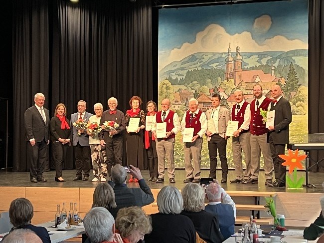 Gruppenbild der Geehrten